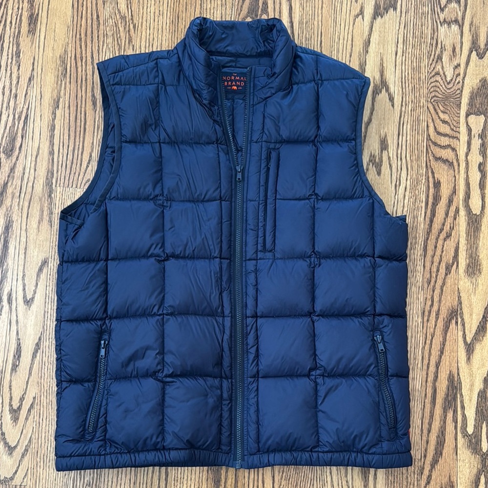 The Normal Brand Blue Quilted Vest